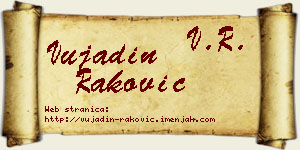 Vujadin Raković vizit kartica